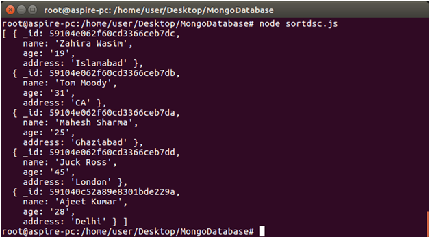 Node.js Sorting 2